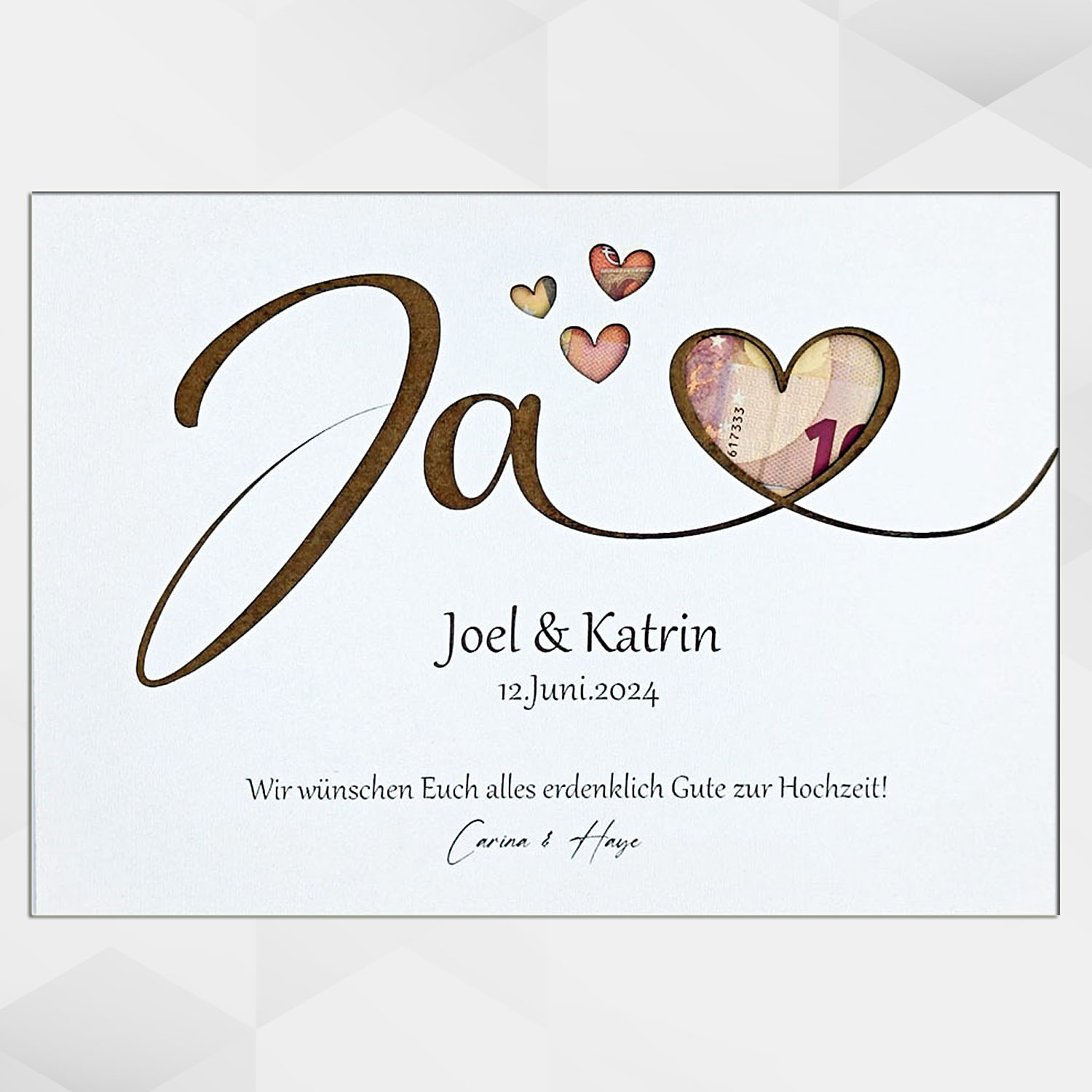 Geldgeschenk Ja